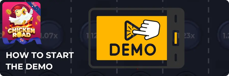 How to start Chicken Road demo mode with hand pointer